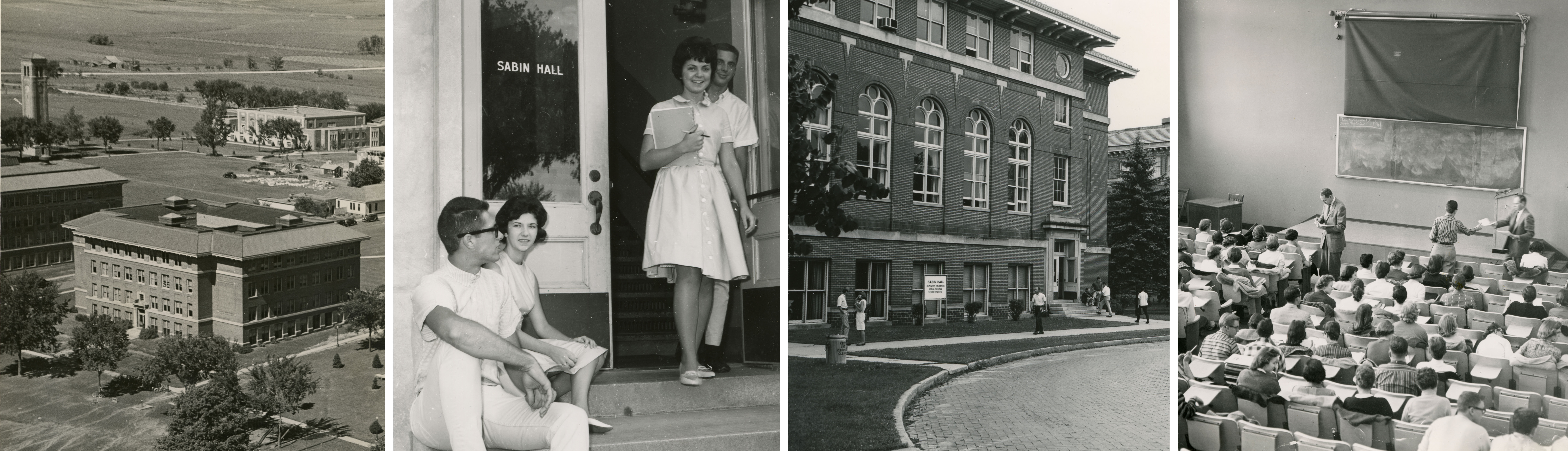 Historic photos of Sabin Hall, home of CSBS