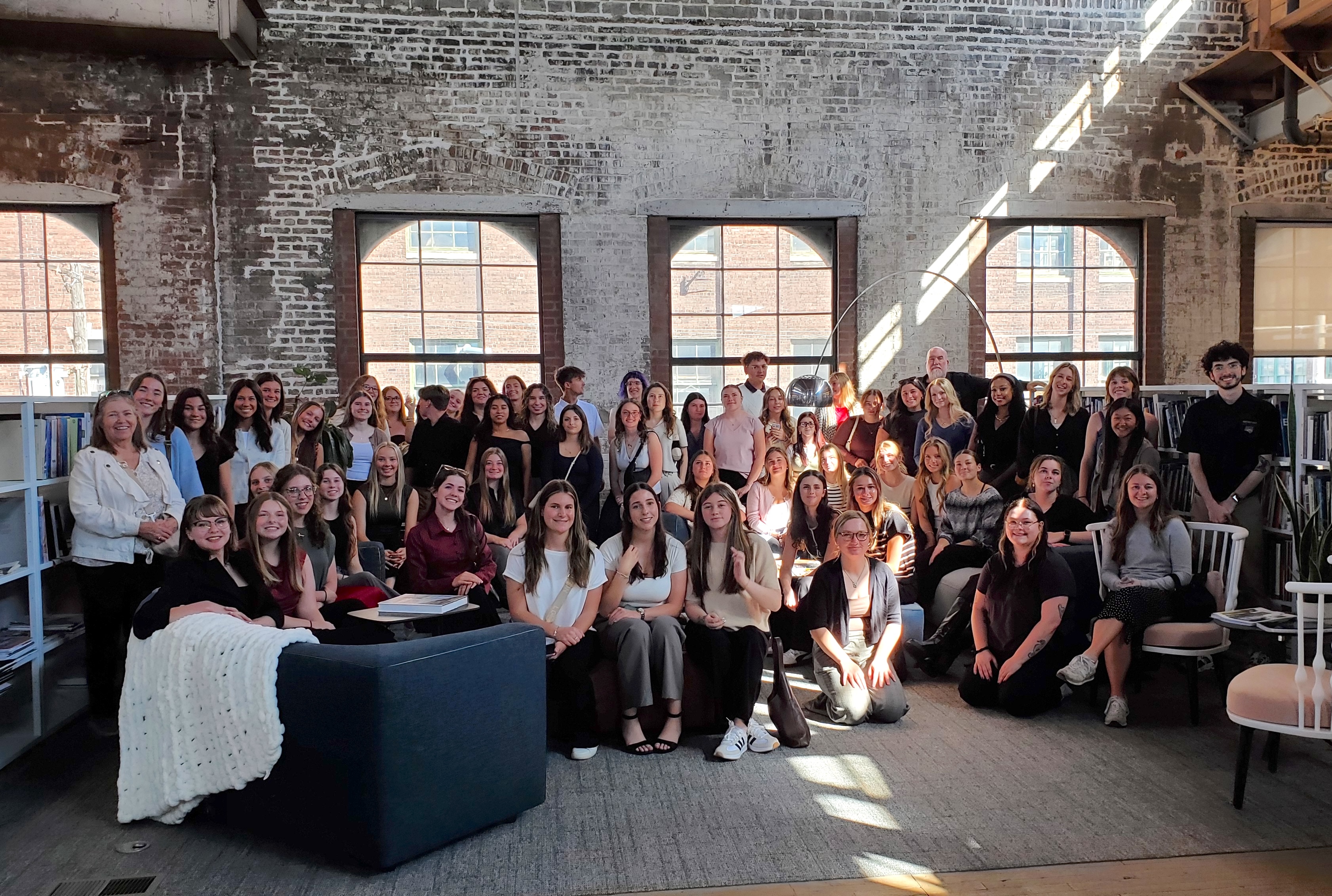 interior design students on kansas city trip