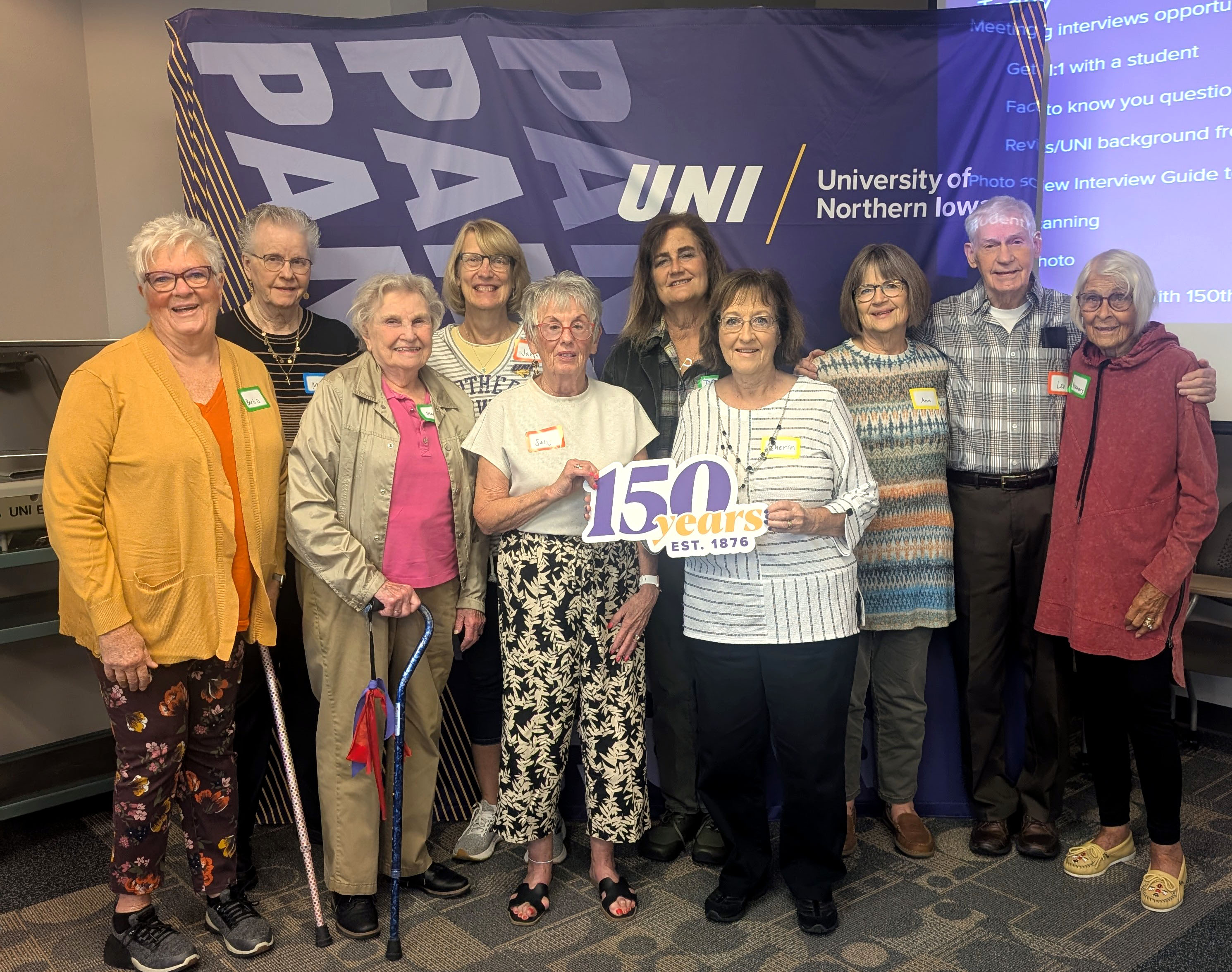 Group photo of alumni who participated in oral history project