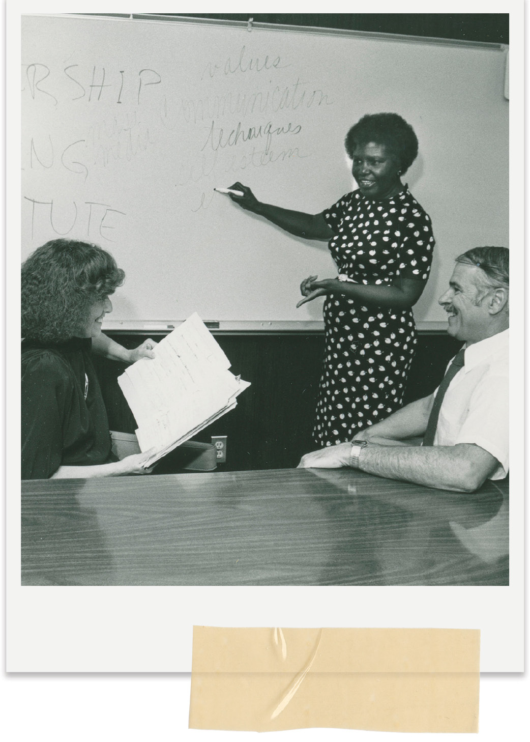 Photo of Ruth Bluford Anderson teaching 