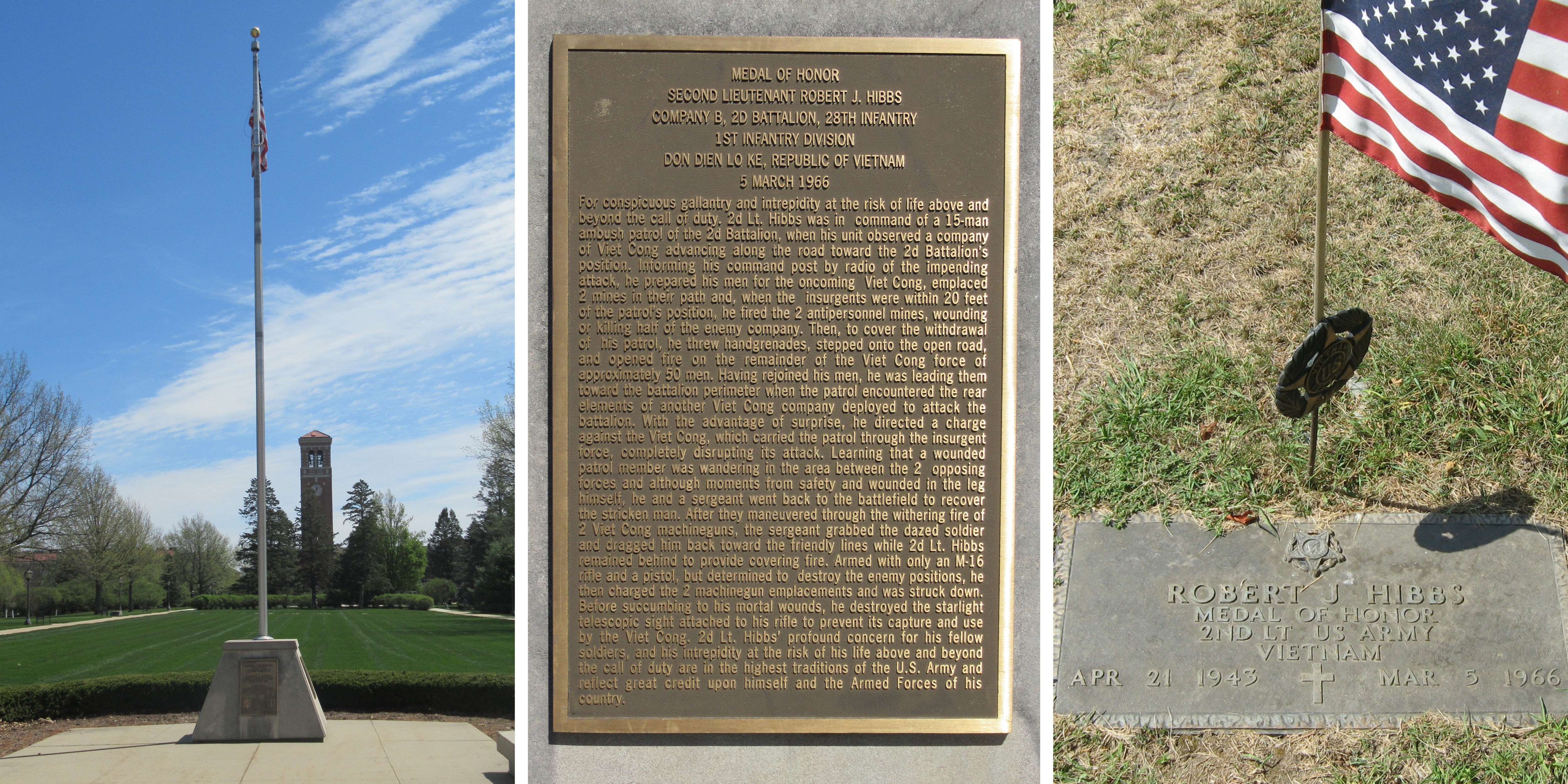 Hibbs Memorial and grave