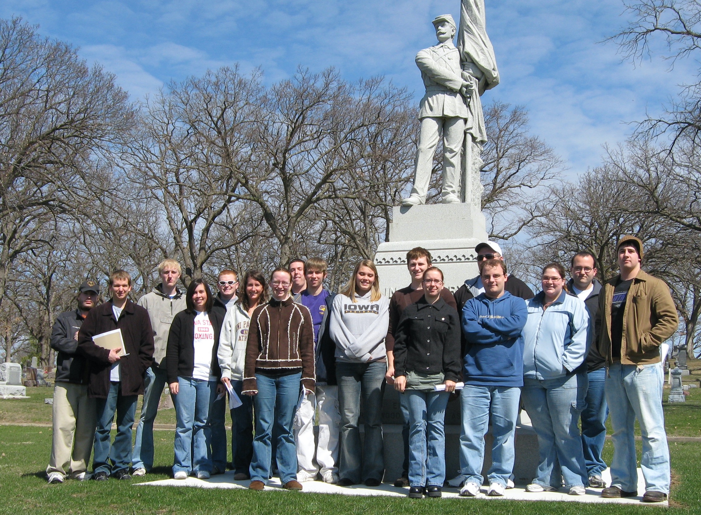 History Field Experience Class, Spring 2009 (Little: 5th from left)