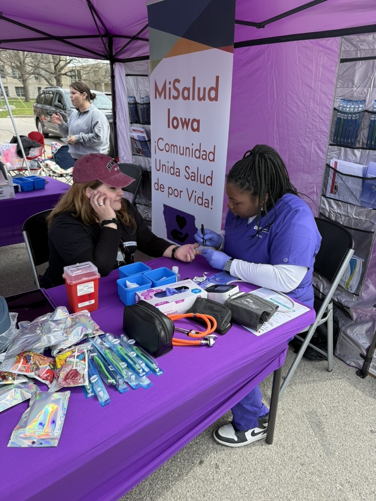 Shamira at health screening