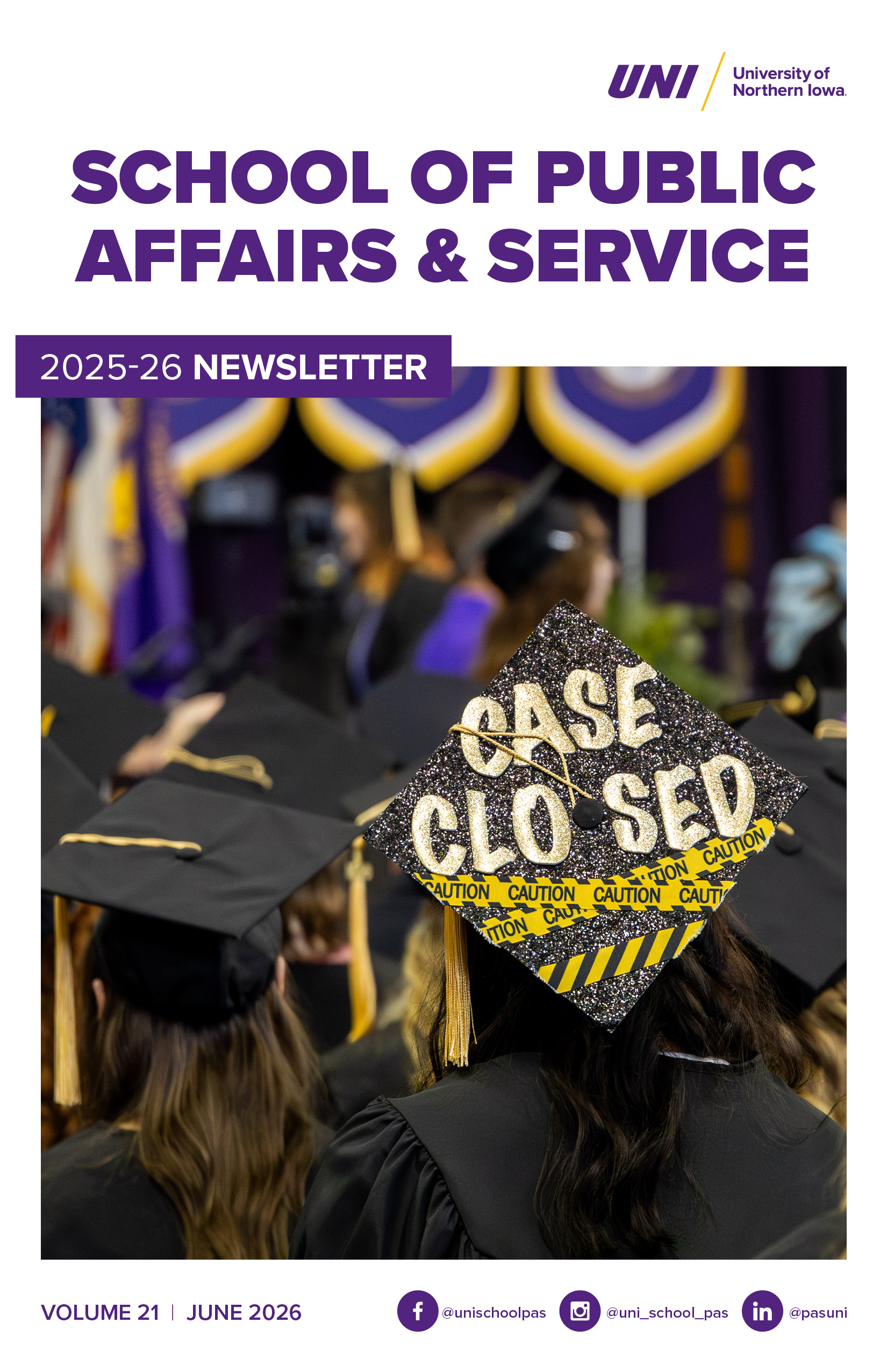 School of Public Affairs & Service 2025-26 Newsletter