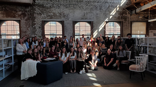 interior design students on kansas city trip