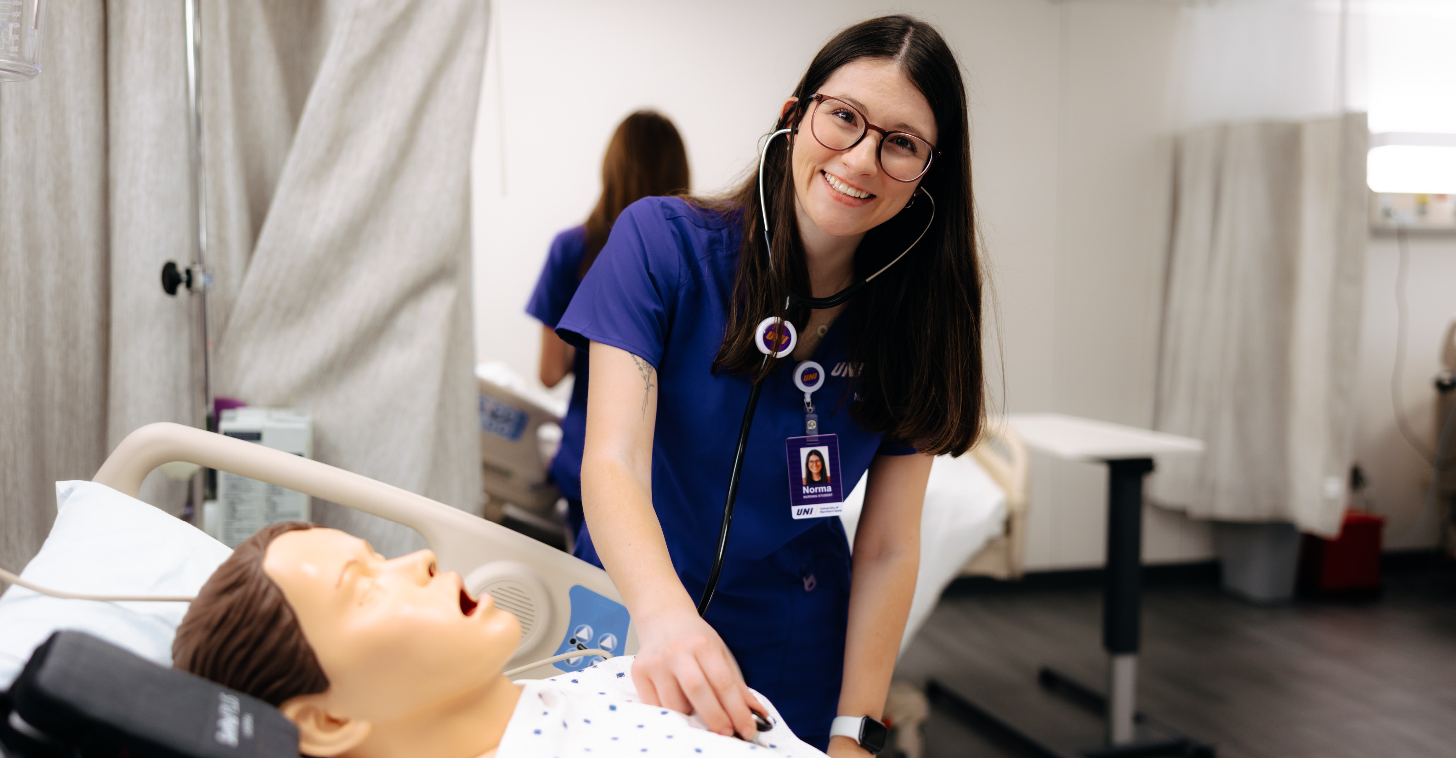 Norma, nursing student