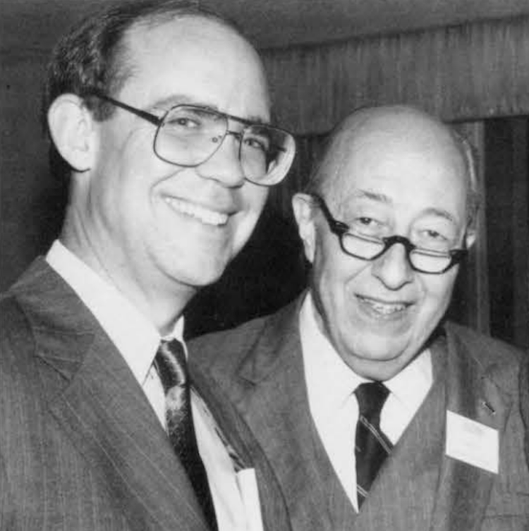 R. Gordon Hoxie (right) with D. David Eisenhower (left)