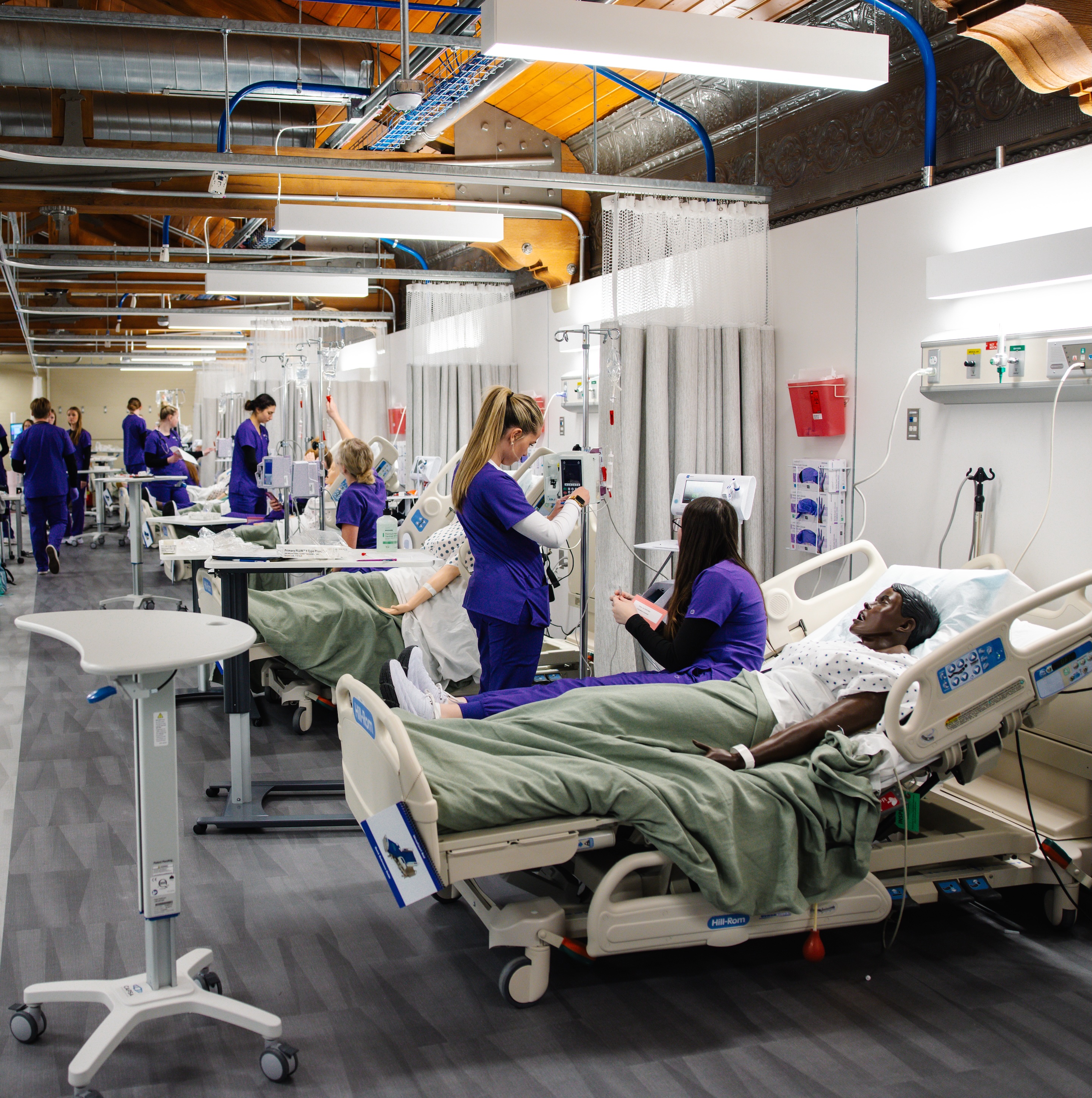 UNI Nursing students in integrated classroom