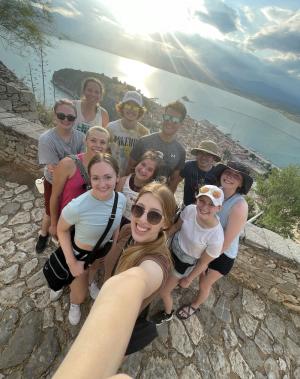 Students on Greece trip
