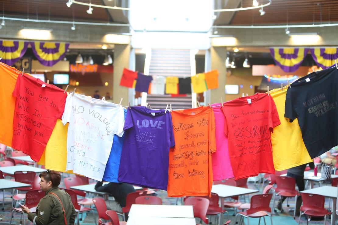 Tshirts from Clothesline Project