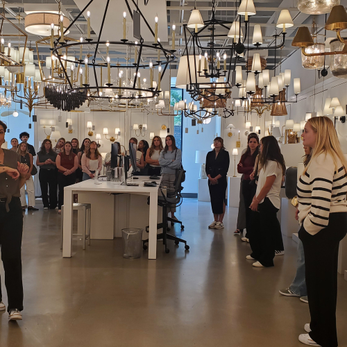 interior design students on kansas city trip
