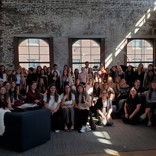 interior design students on kansas city trip