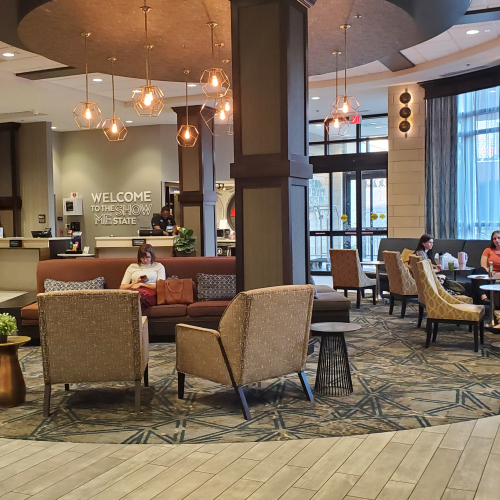 interior design students on kansas city trip