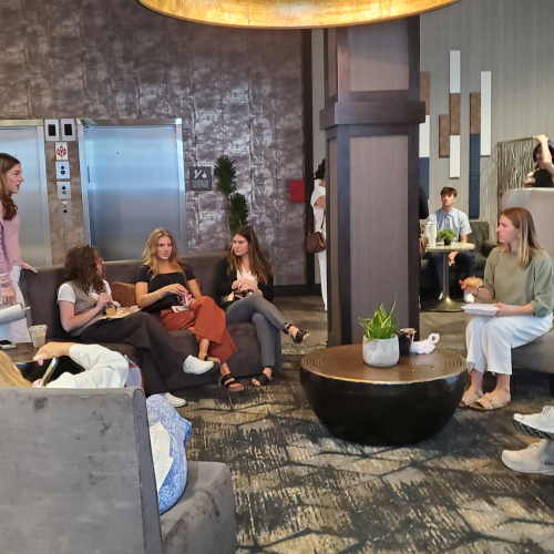 interior design students on kansas city trip