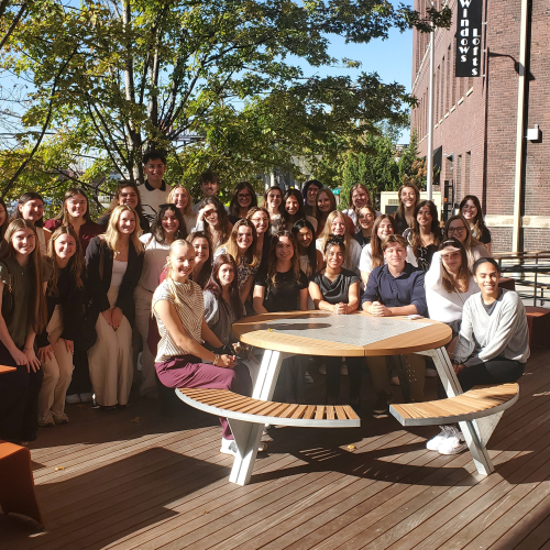 interior design students on kansas city trip