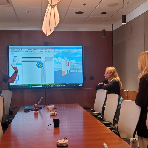 interior design students on kansas city trip