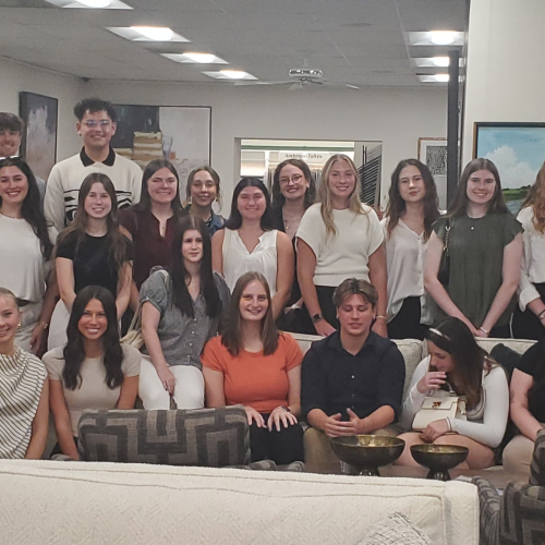 interior design students on kansas city trip