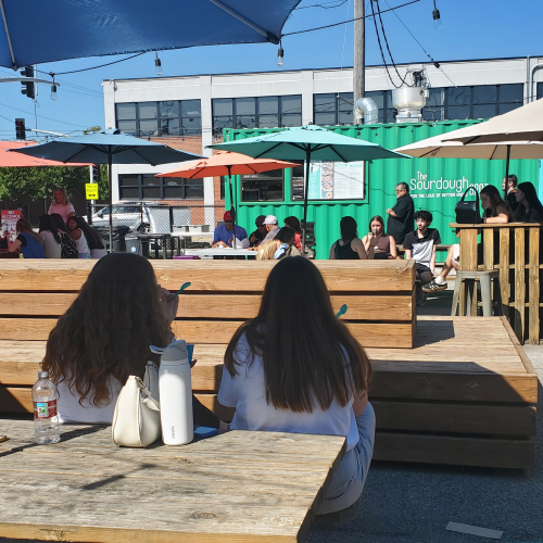 interior design students on kansas city trip