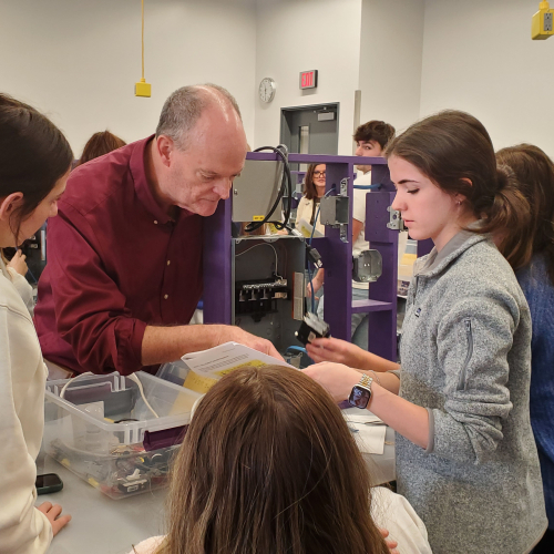 Hands on Learning with Bob Harmon CM faculty