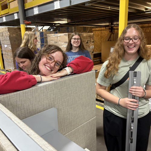 Systems Furniture Assembly in UNI Warehouse
